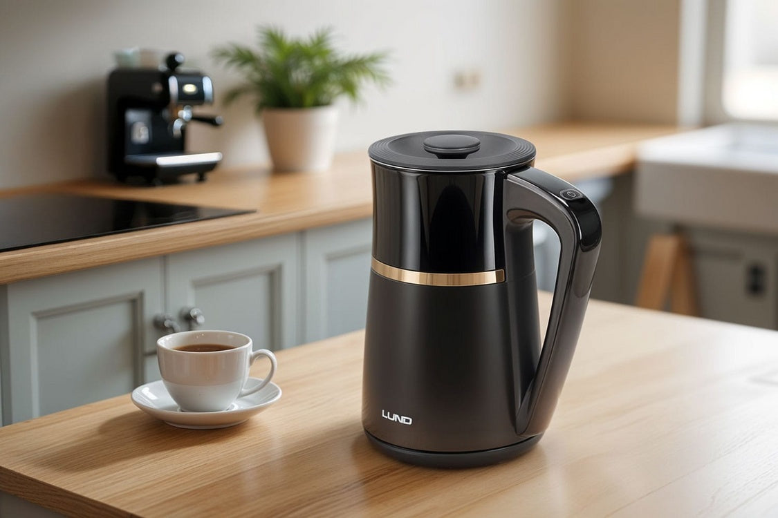 EL. KETTLE 1,7L, TEMP. CONTROL, BLACK (68217)
