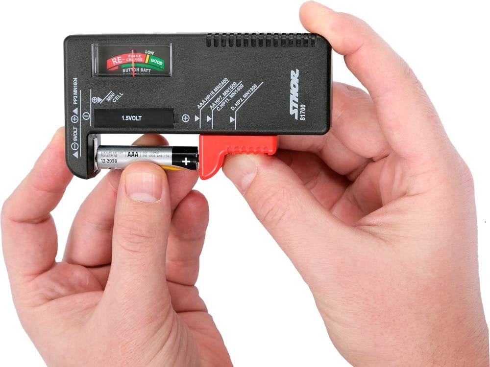 BATTERY TESTER 1.5V AND 9V (81700)