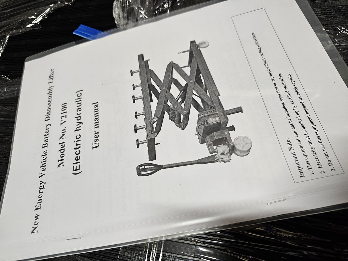 ELECTRIC VEHICLE BATTERY REMOVAL AND LIFTING SCISSOR PLATFORM (H2100)