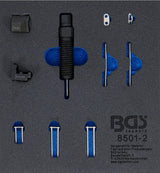 TOOL TRAY 1/6: SUPPLEMENTARY SET FOR TIMING CHAIN RIVETING DEVICE (BGS 8501) | SUITABLE FOR 3 MM CHAIN PINS (8501-2)