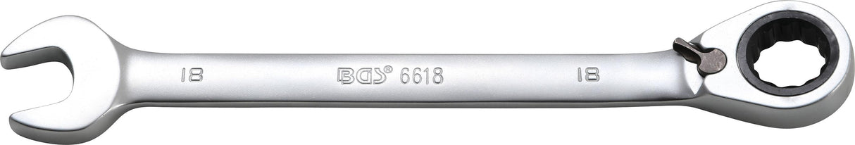 RATCHET COMBINATION WRENCH | REVERSIBLE | 18 MM (6618)