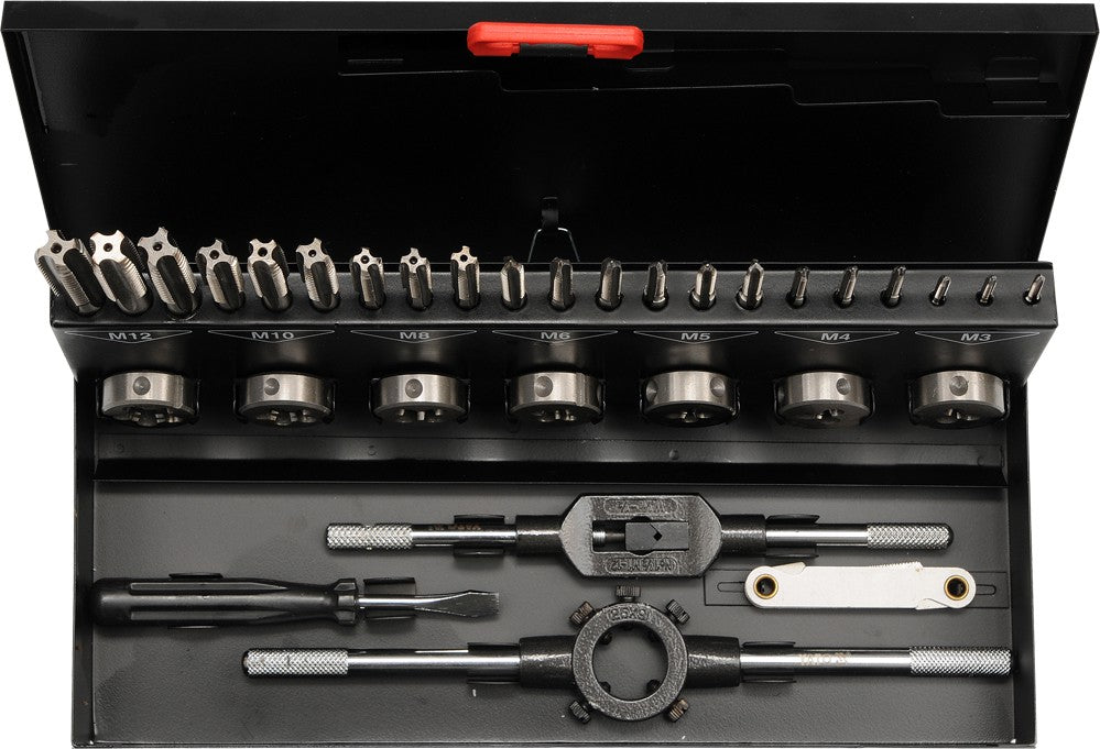 TAPS AND DIES SET M3-M12 32PCS (YT-2975)