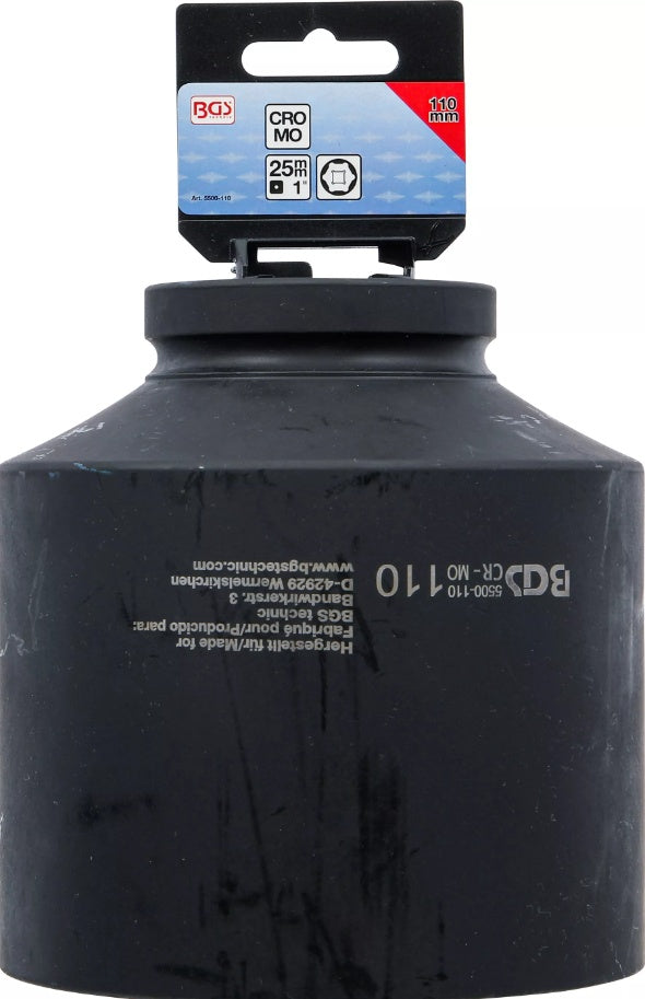 IMPACT SOCKET HEXAGON, DEEP | 25 MM (1") DRIVE | 110 MM (5500-110)