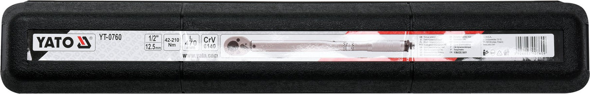 TORQUE WRENCH 1/2" 42-210 NM (YT-0760)