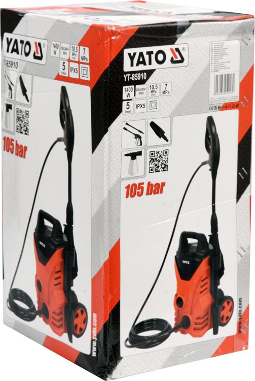 PRESSURE WASHER 1400W 105 BAR (YT-85910)