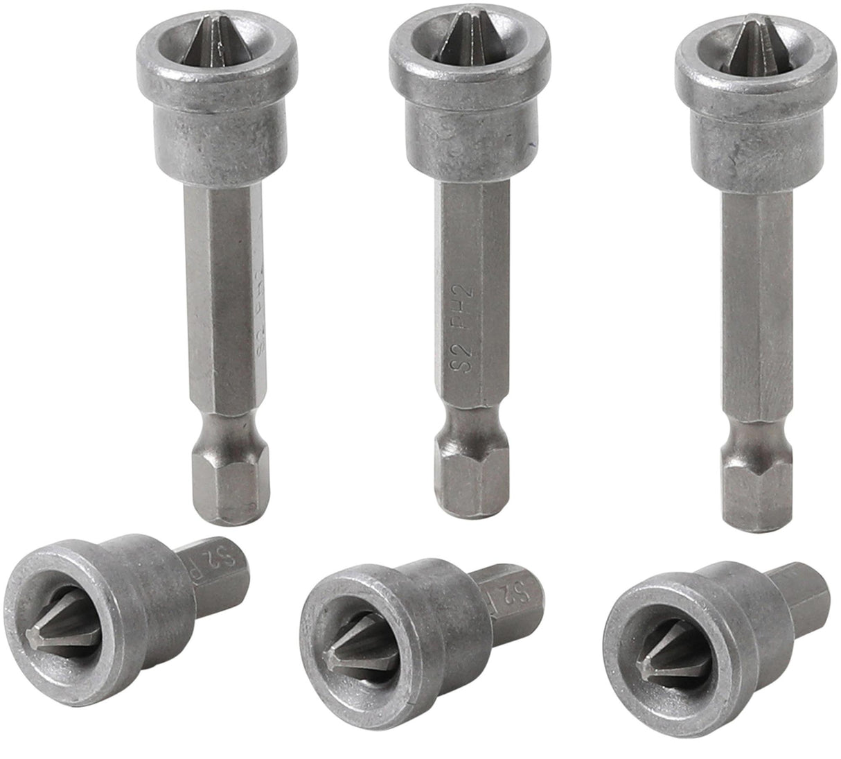 BIT SET WITH DEPTH STOP | FOR PLASTERBOARD | 6.3 MM (1/4") DRIVE | CROSS SLOT PH 2 | 6 PCS. (50406)
