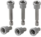 BIT SET WITH DEPTH STOP | FOR PLASTERBOARD | 6.3 MM (1/4") DRIVE | CROSS SLOT PH 2 | 6 PCS. (50406)
