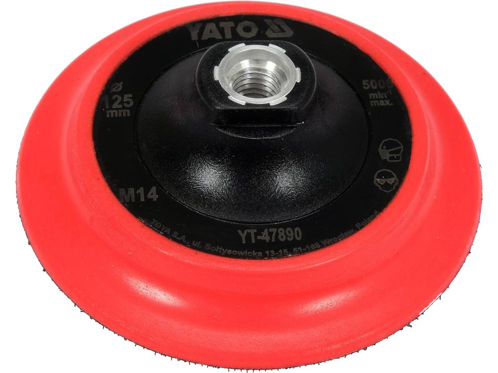 HOOK AND LOOP BACKING PAD 125MM M14 (YT-47890)