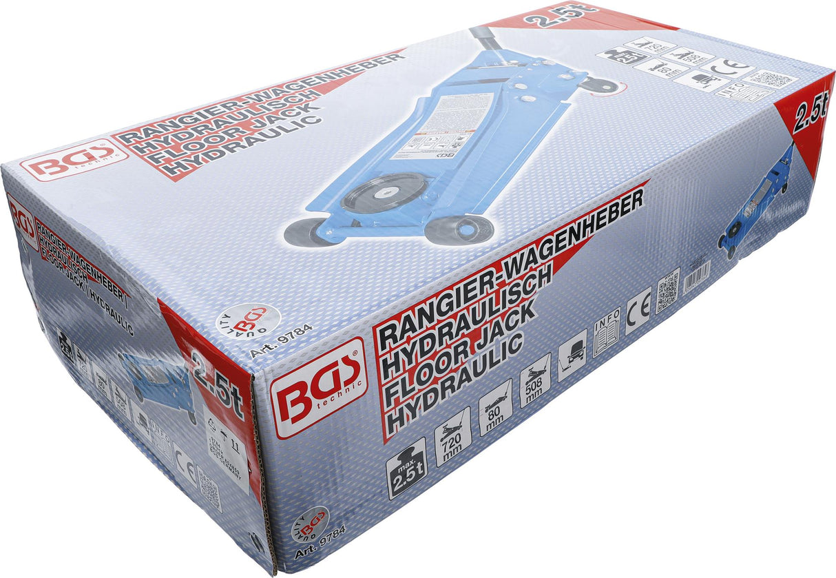 FLOOR JACK | HYDRAULIC | EXTRA FLAT | 2.5 T (9784)