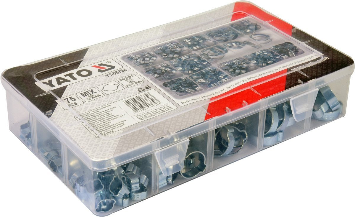 DOUBLE EAR HOSE CLAMP ASSORTMENT (YT-06784)