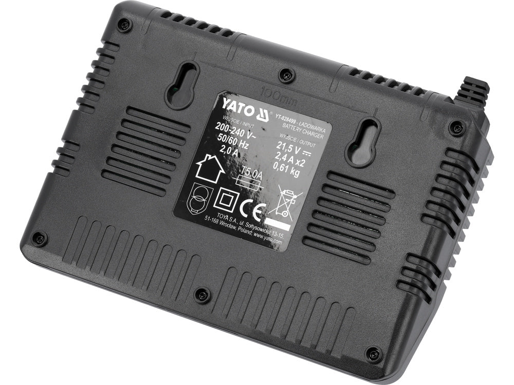 DOUBLE BATTERY CHARGER 18V 2.4A (YT-828499)