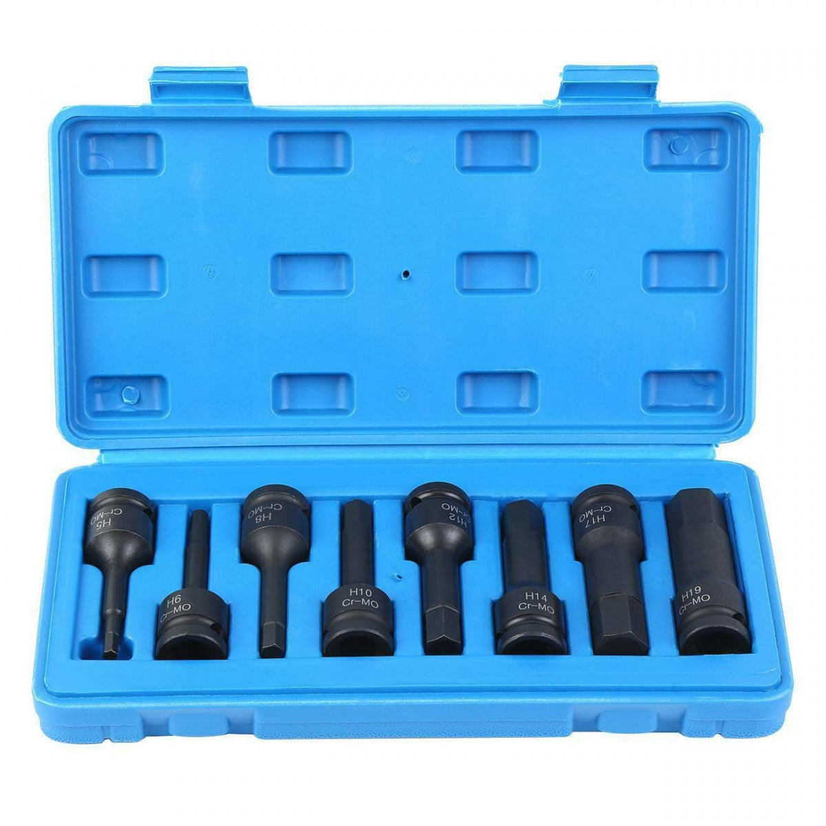 IMPACT BITS | 12.5 MM (1/2") | HEX | 5 - 19 MM | 8 PCS. (S1100)