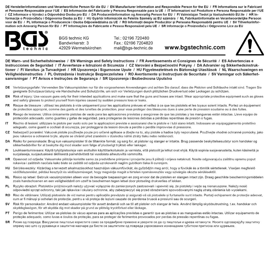 REPLACEMENT GAUGE FOR BGS 8067 (8067-2)