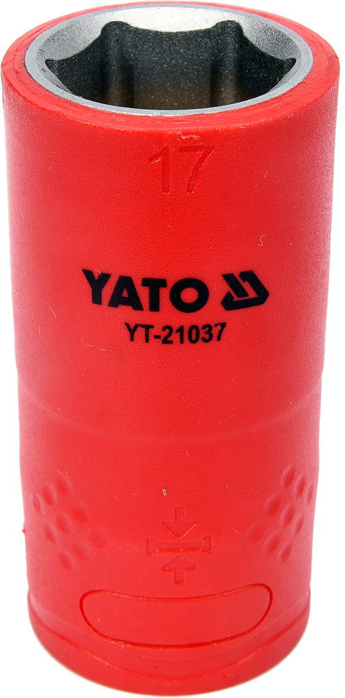 INSULATED SOCKET 17 MM, 1/2" VDE (YT-21037)