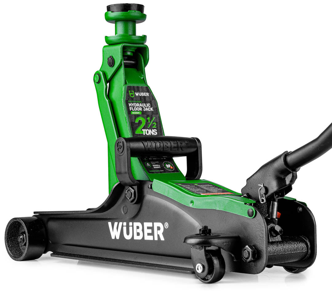 LOW PROFILE HYDRAULIC FLOOR JACK WITH WHEELS WÜBER W22001 | 90-360 MM | 2.5 T (W22001)