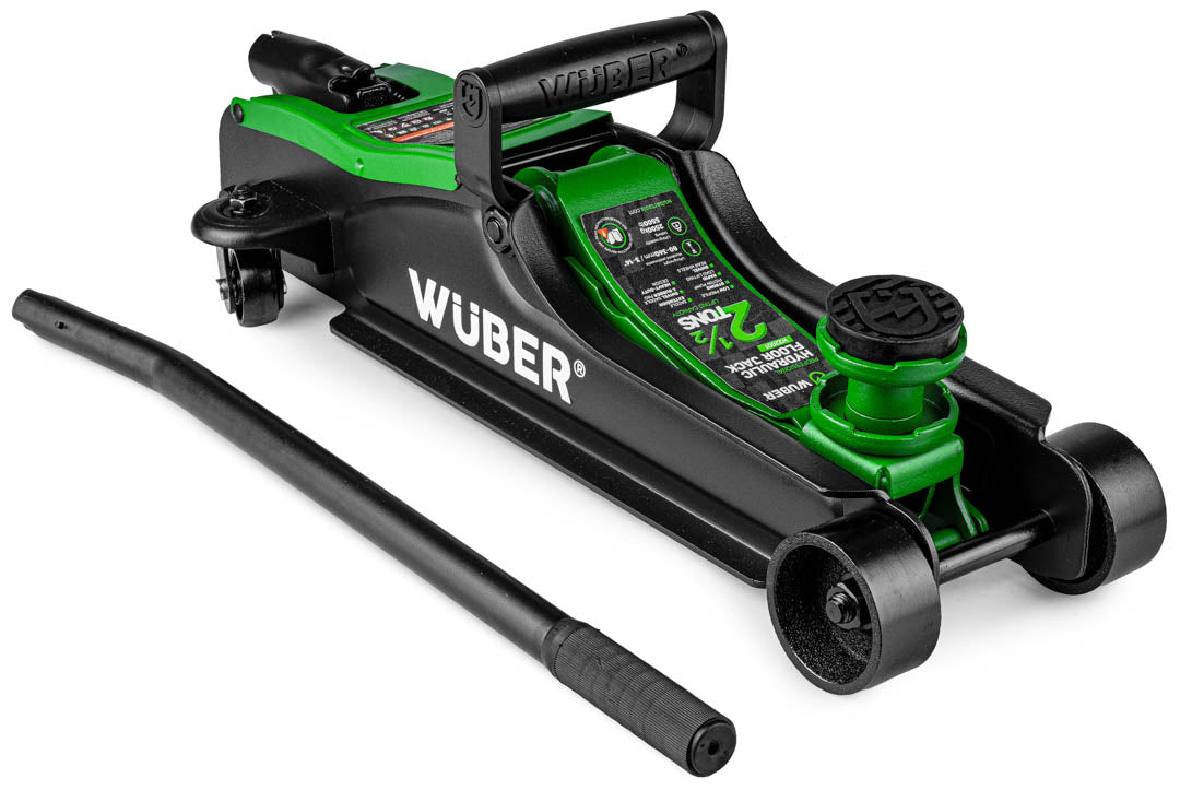 LOW PROFILE HYDRAULIC FLOOR JACK WITH WHEELS WÜBER W22001 | 90-360 MM | 2.5 T (W22001)