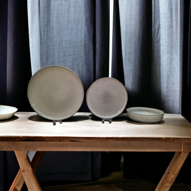 DINNERWARE SET STEPP | GREY | CERAMIC | 3PCS. (STEPP)