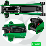 LOW-PROFILE HYDRAULIC TROLLEY JACK WÜBER W22002 | 80-375 MM | 2.5 T | CASE (W22002)