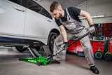 LOW PROFILE HYDRAULIC JACK WITH WHEELS WÜBER W22003 | DOUBLE PISTON | 65-500 MM | 3 T (W22003)