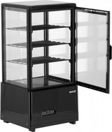 PROFESSIONAL REFRIGERATED DISPLAY CABINET WITH LED LIGHTING 79L | 0–+12 °C | BLACK (YG-05052)