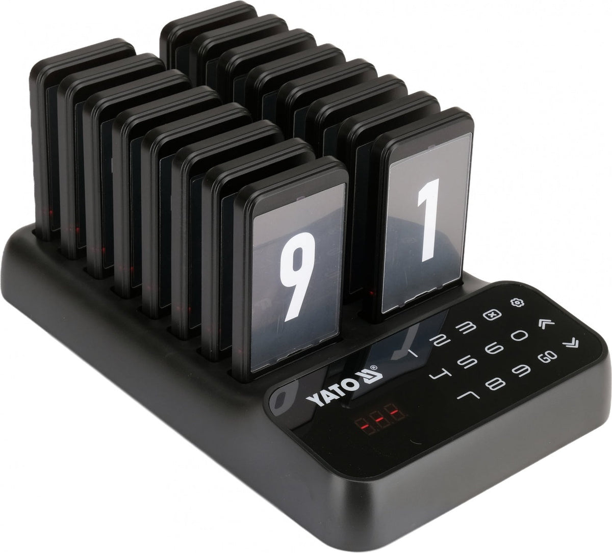 CORDLESS CUSTOMER PAGING SYSTEM FOR ORDER COLLECTION | 1+16 PAGERS (YG-12200)