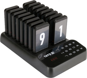 CORDLESS CUSTOMER PAGING SYSTEM FOR ORDER COLLECTION | 1+16 PAGERS (YG-12200)