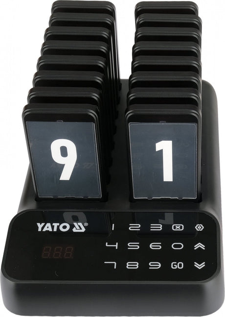 CORDLESS CUSTOMER PAGING SYSTEM FOR ORDER COLLECTION | 1+16 PAGERS (YG-12200)
