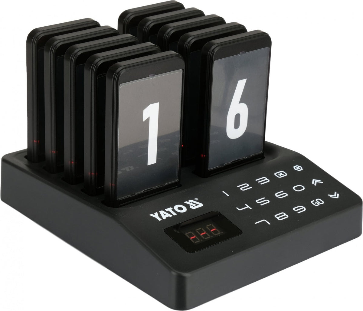 WIRELESS CUSTOMER CALLING SYSTEM FOR ORDER COLLECTION | 1+10 PAGERS (YG-12201)