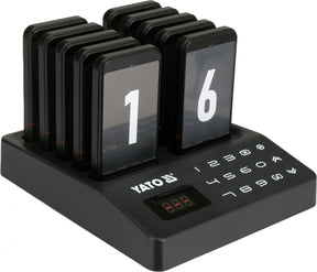 WIRELESS CUSTOMER CALLING SYSTEM FOR ORDER COLLECTION | 1+10 PAGERS (YG-12201)