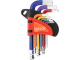 L-TYPE HEX KEY SET | COLOURED / S2 | HEX 1.5 - 10 MM | 9 PCS (YT-05651)