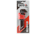 L-TYPE KEY SET | S2 | T-Star (Torx) WITH HOLE T10 - T50 | 9 PCS (YT-05680)