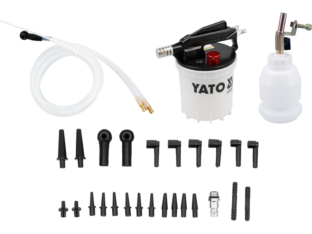 PNEUMATIC BRAKE AND CLUTCH SYSTEM BLEEDING AND FLUID CHANGE SET | 29 PCS. (YT-06847)
