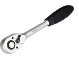 RATCHET FOR SOCKETS 1/2" | 260 MM | 72 TEETH | 5° STROKE (YT-07212)