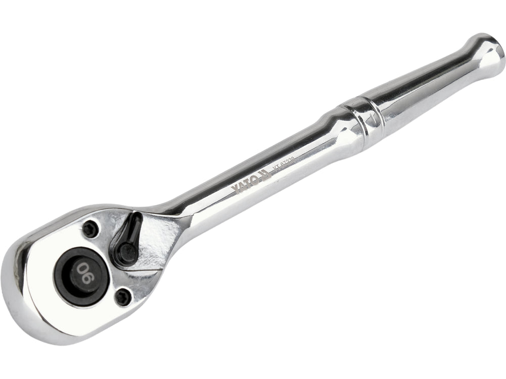 RATCHET FOR SOCKETS CHROME-PLATED | 1/4" | 150 MM | 90 TEETH (YT-07220)