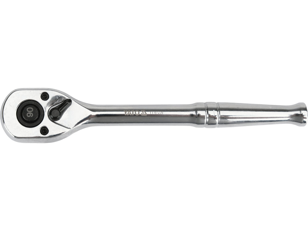RATCHET FOR SOCKETS CHROME-PLATED | 1/4" | 150 MM | 90 TEETH (YT-07220)