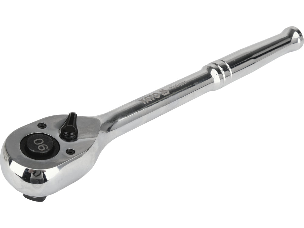 RATCHET FOR SOCKETS, CHROME-PLATED | 1/2" | 250 MM | 90 TEETH (YT-07222)