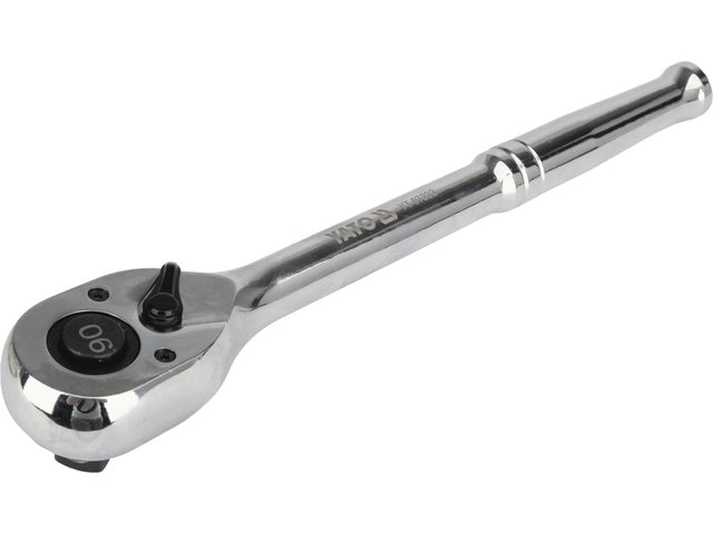 RATCHET FOR SOCKETS, CHROME-PLATED | 1/2" | 250 MM | 90 TEETH (YT-07222)