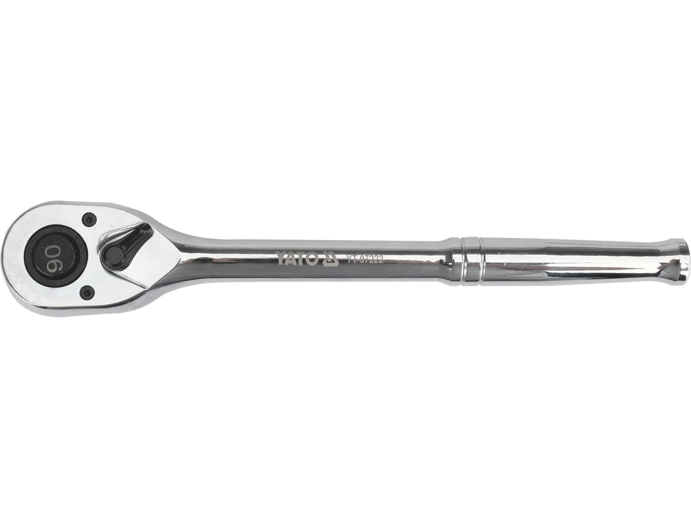 RATCHET FOR SOCKETS, CHROME-PLATED | 1/2" | 250 MM | 90 TEETH (YT-07222)