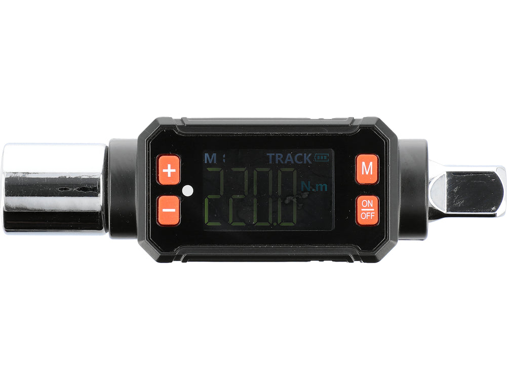 DIGITAL TORQUE ADAPTER | 12.7 MM (1/2") + ADAPTERS 1/2" x 1/4", 1/2" x 3/8" | 20 - 200 NM (YT-07534)