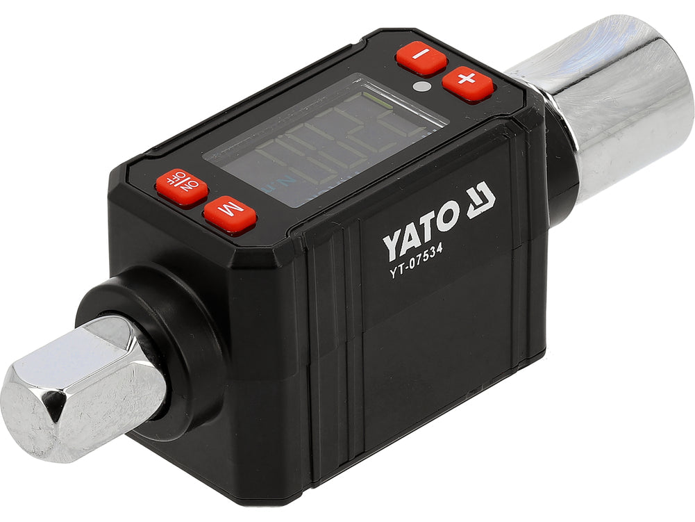 DIGITAL TORQUE ADAPTER | 12.7 MM (1/2") + ADAPTERS 1/2" x 1/4", 1/2" x 3/8" | 20 - 200 NM (YT-07534)