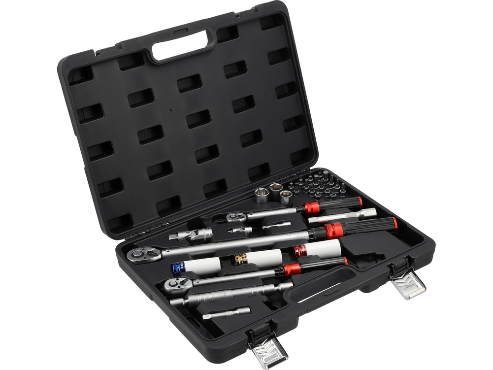 TORQUE WRENCH SET 1/4", 3/8", 1/2" WITH ACCESSORIES | 32 PCS (YT-07717)