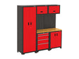 MODULAR WORKSHOP FURNITURE SYSTEM WITH WOODEN WORKBENCH TOP | 9 PCS (YT-08930)