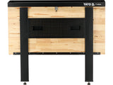 FOLDING WORKBENCH WITH PERFORATED TOOL BOARD | ADJ. HEIGHT (YT-08944)