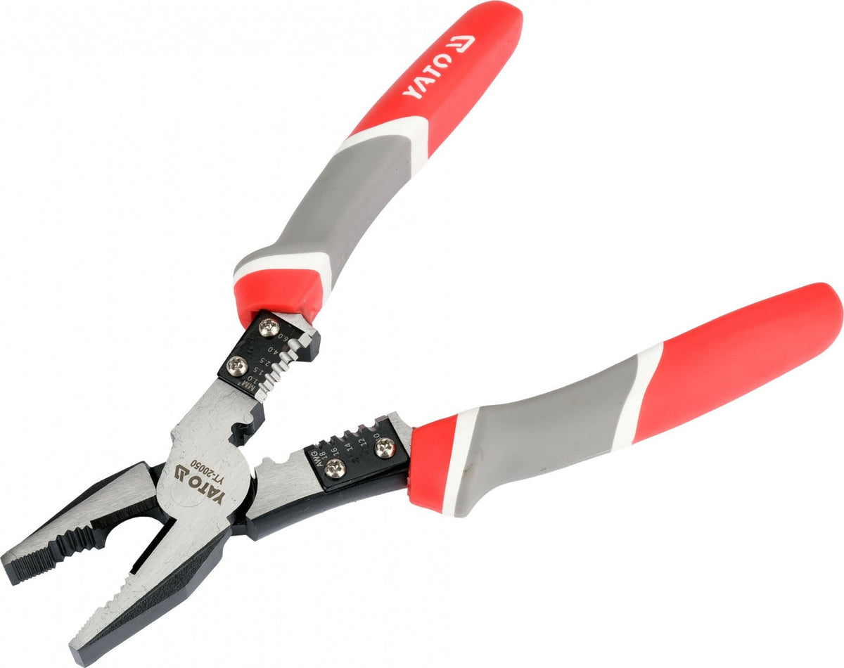 COMBINATION PLIERS WITH WIRE-STRIPPING FUNCTION | 220 MM (YT-20050)