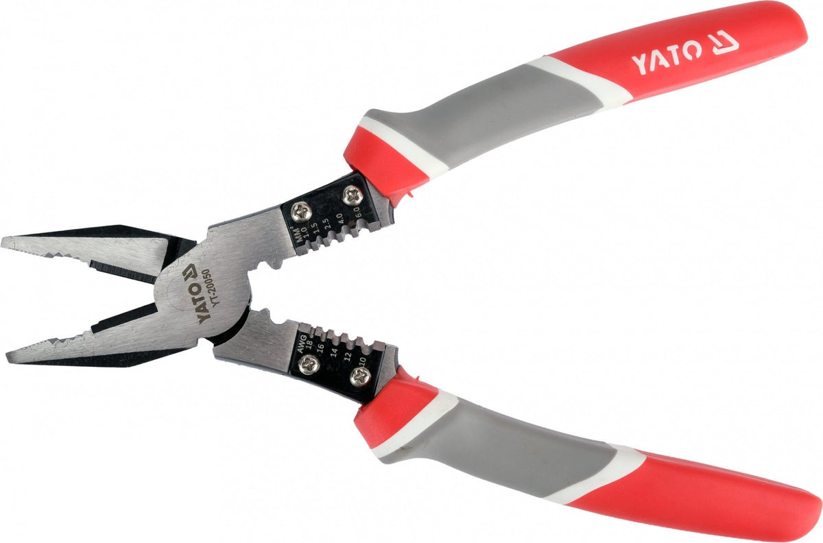 COMBINATION PLIERS WITH WIRE-STRIPPING FUNCTION | 220 MM (YT-20050)