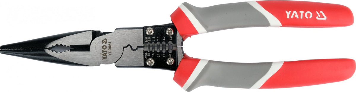 STRAIGHT PLIERS WITH WIRE-STRIPPING FUNCTION | 230 MM (YT-20051)