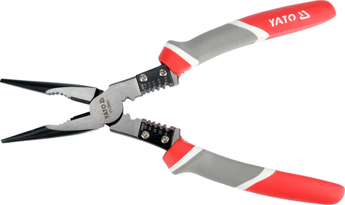 STRAIGHT PLIERS WITH WIRE-STRIPPING FUNCTION | 230 MM (YT-20051)