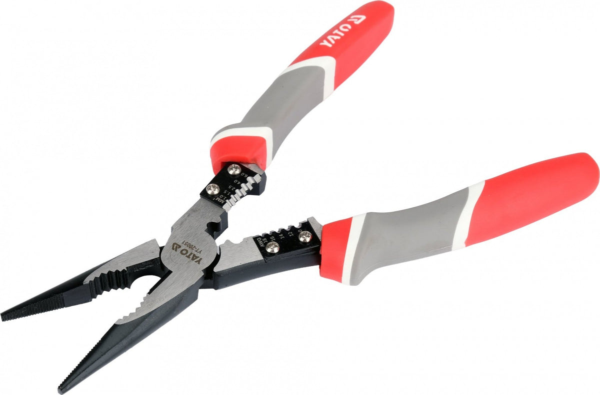 STRAIGHT PLIERS WITH WIRE-STRIPPING FUNCTION | 230 MM (YT-20051)