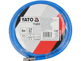 REINFORCED AIR HOSE WITH FITTINGS | 8 MM X 5 M (YT-24219)