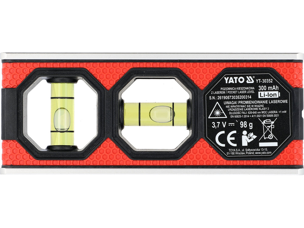 COMPACT MINI SPIRIT LEVEL WITH MAGNET (YT-30352)